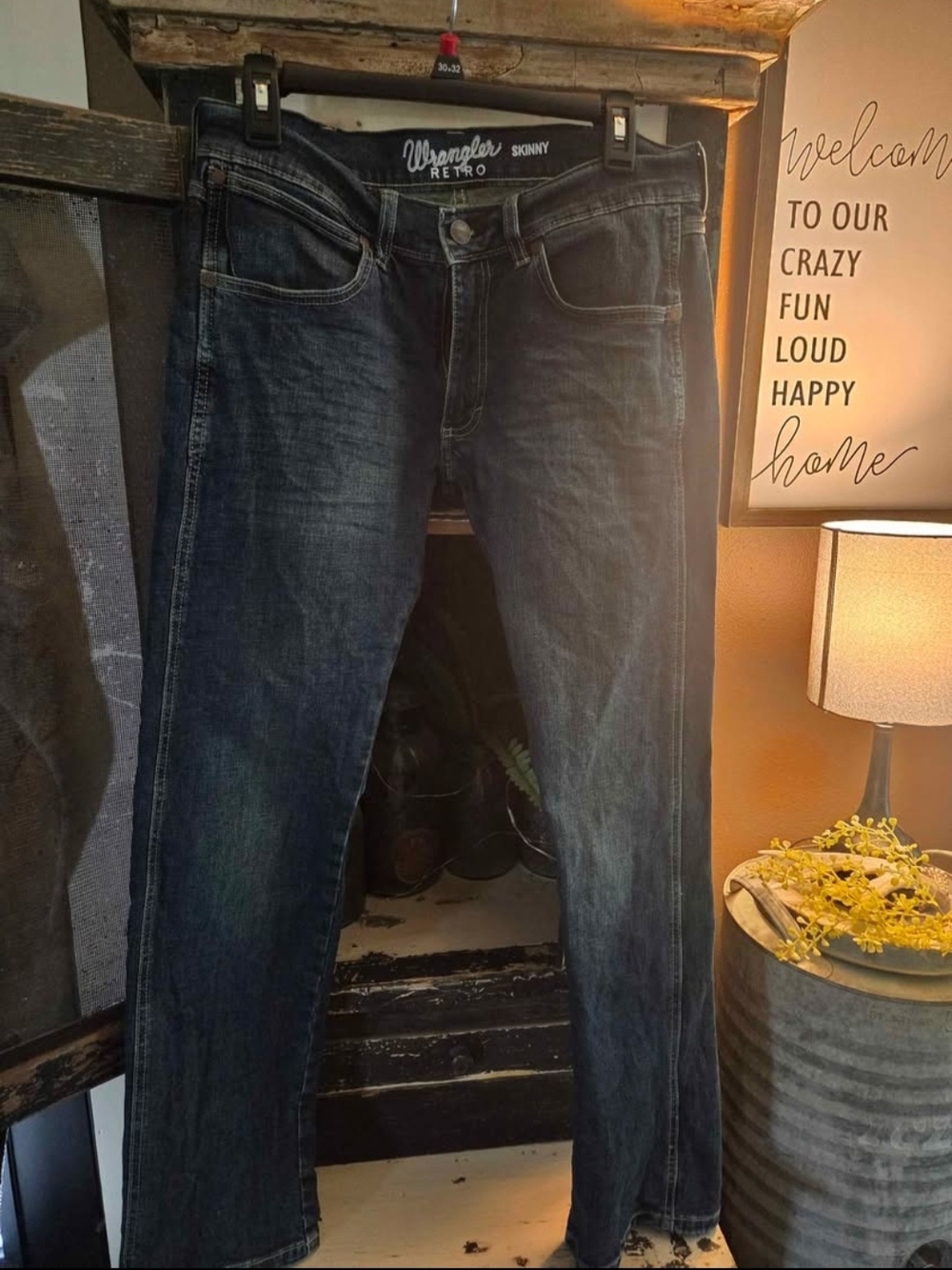 Wrangler Retro Skinny Dark Wash Jeans